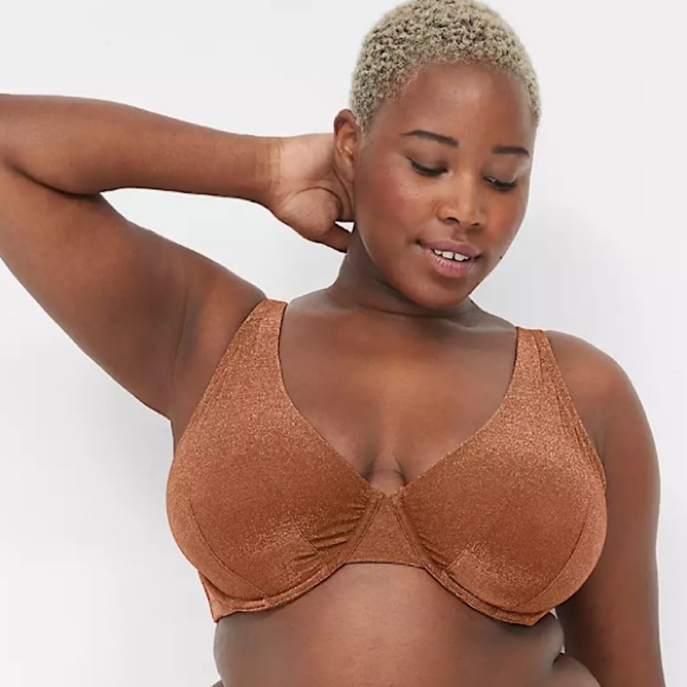 Glitter Knit Unlined Full Coverage Bra 44C